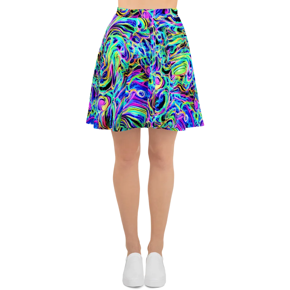 Acid Tidal on Skater Skirt — Front