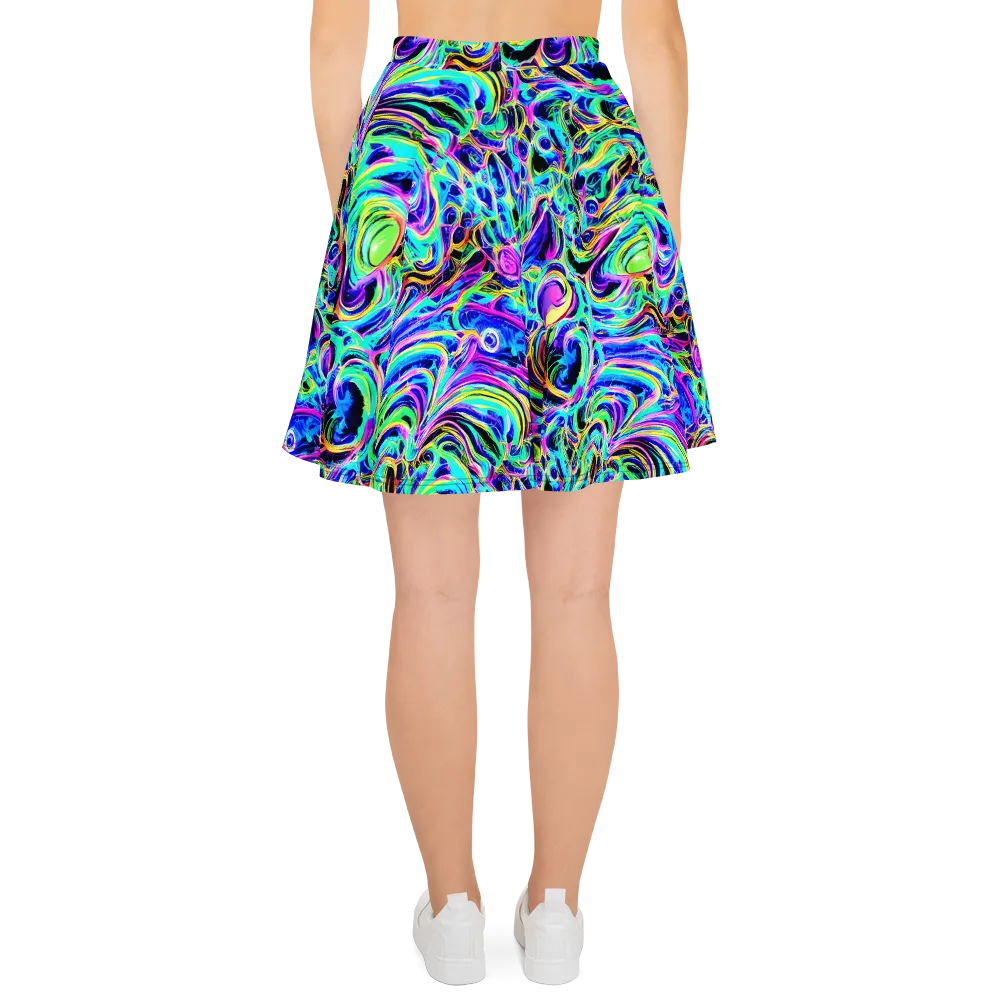 Acid Tidal on Skater Skirt — Back