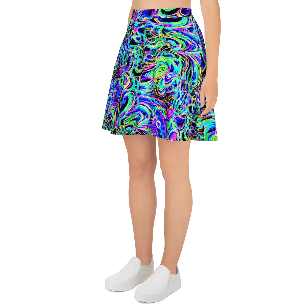 Acid Tidal on Skater Skirt — Left