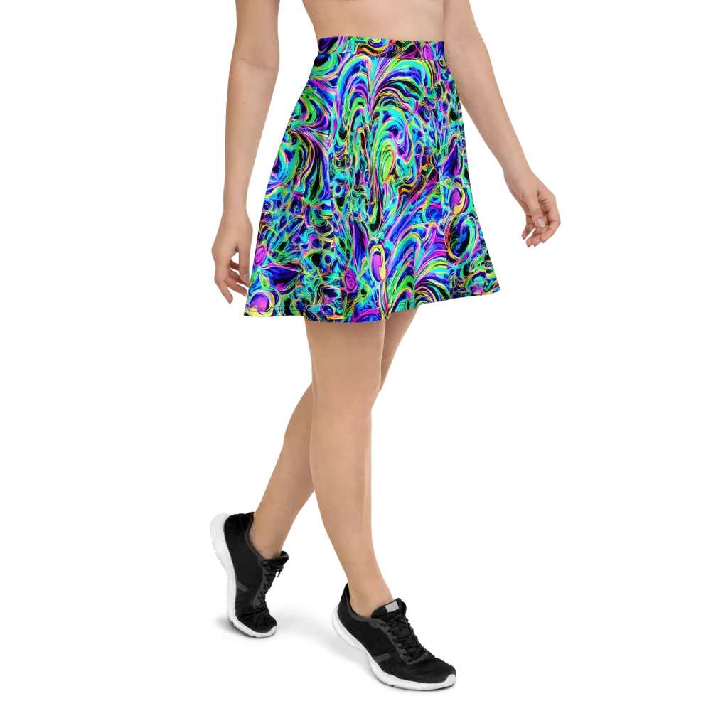 Acid Tidal on Skater Skirt — Right