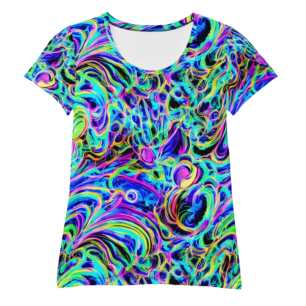 Acid Tidal on Women's Athletic T-Shirt — Front