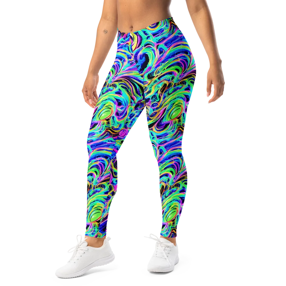 Acid Tidal on Leggings — Left Front