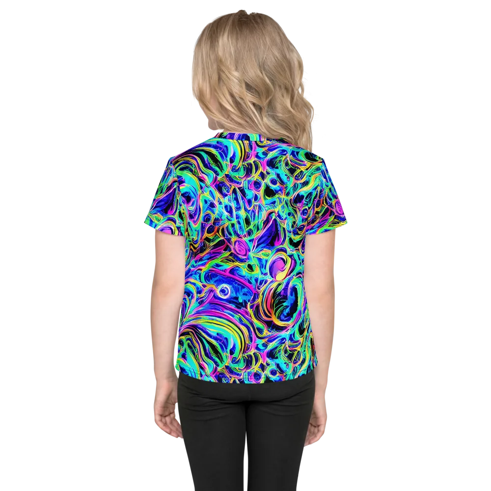 Acid Tidal on Kids Crew Neck T-Shirt — Back