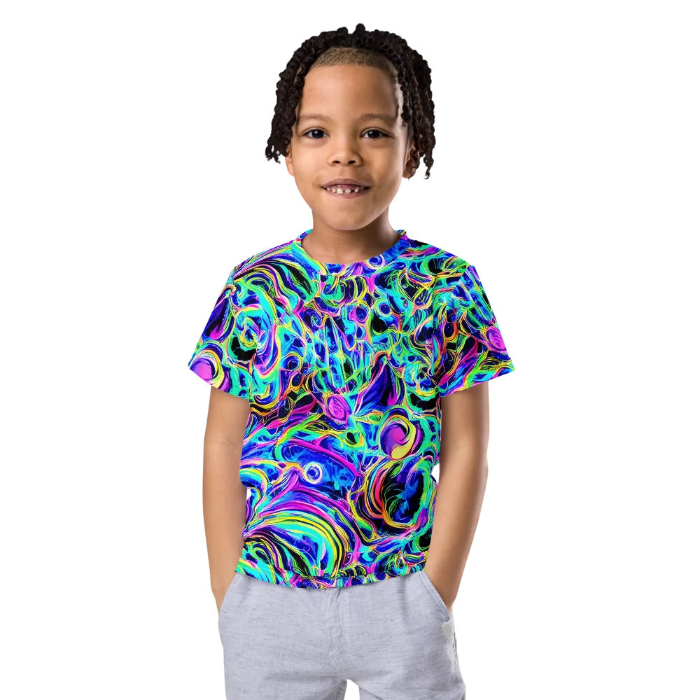 Acid Tidal on Kids Crew Neck T-Shirt — Front