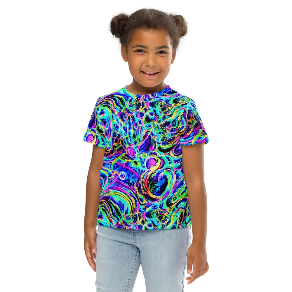 Acid Tidal on Kids Crew Neck T-Shirt — Front