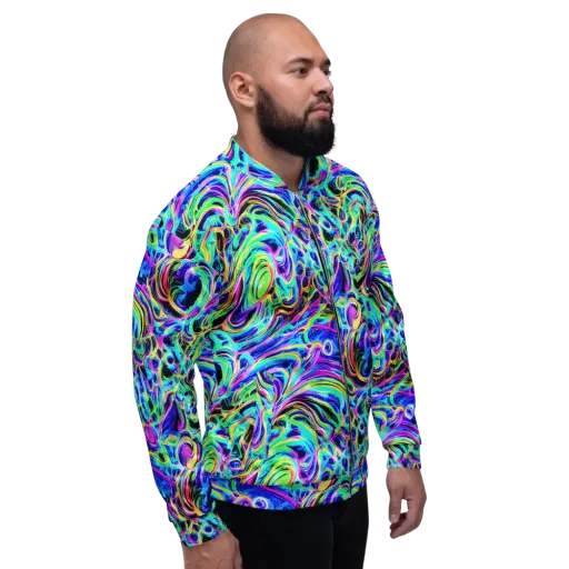 Acid Tidal on a Bomber Jacket