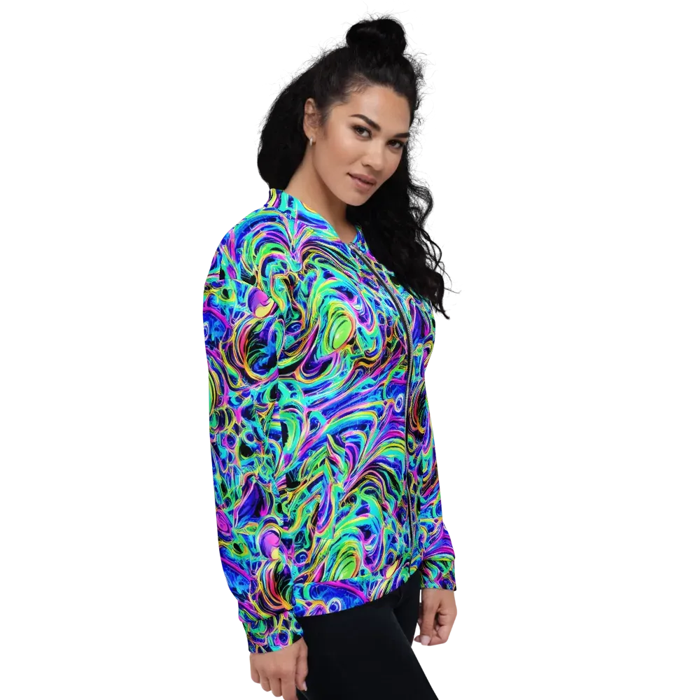 Acid Tidal on Bomber Jacket — Right