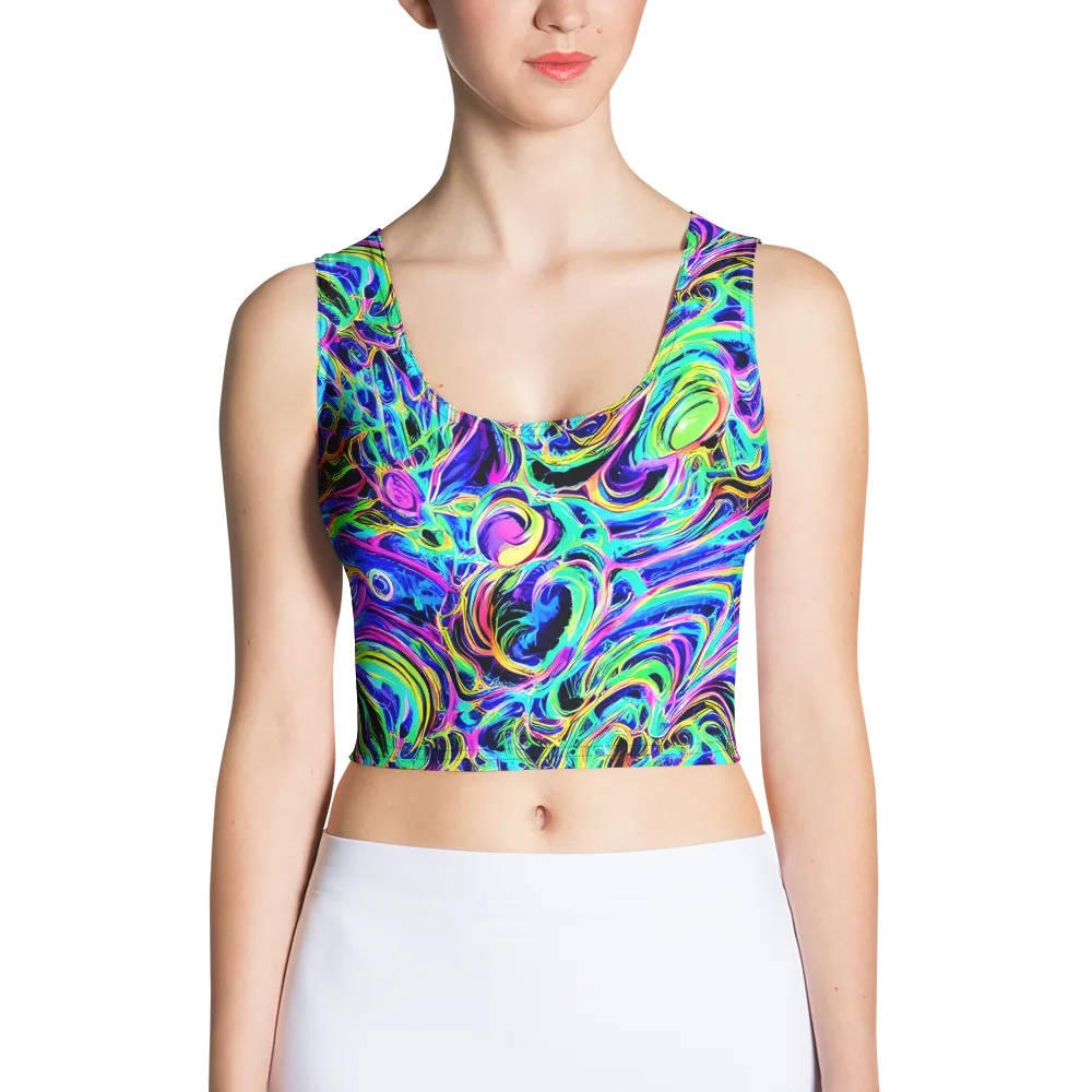 Acid Tidal on Crop Top — Front