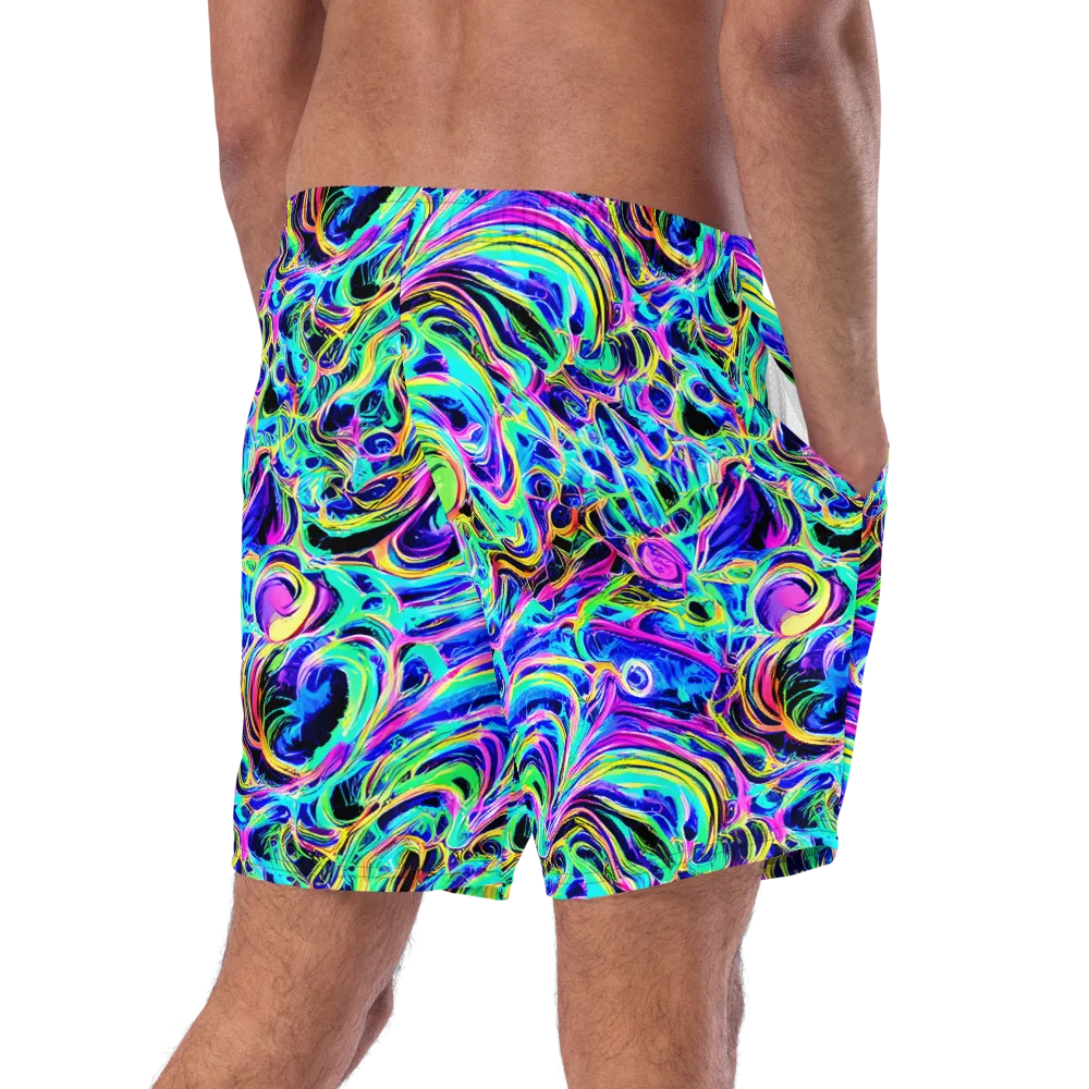 Acid Tidal on Swim Trunks — Right Back