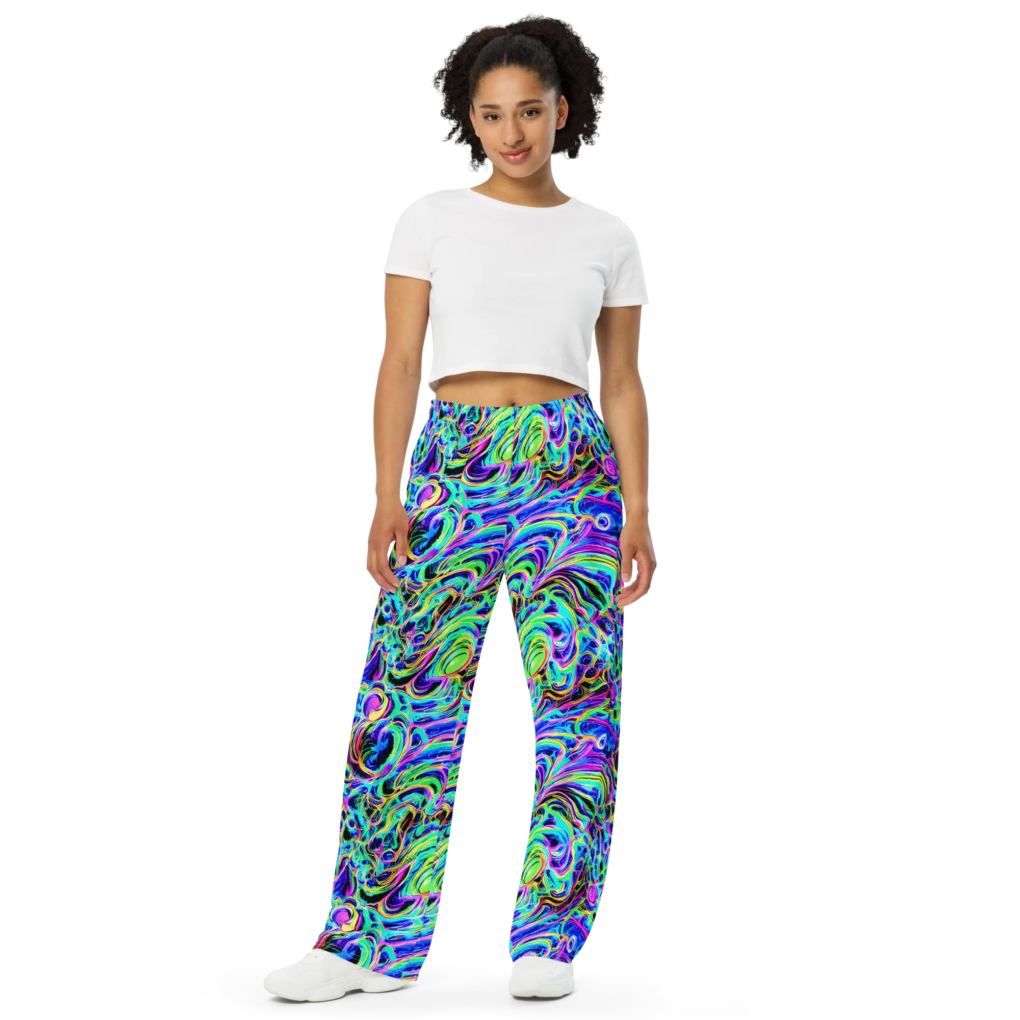 Acid Tidal on Wide-Leg Pants — Front