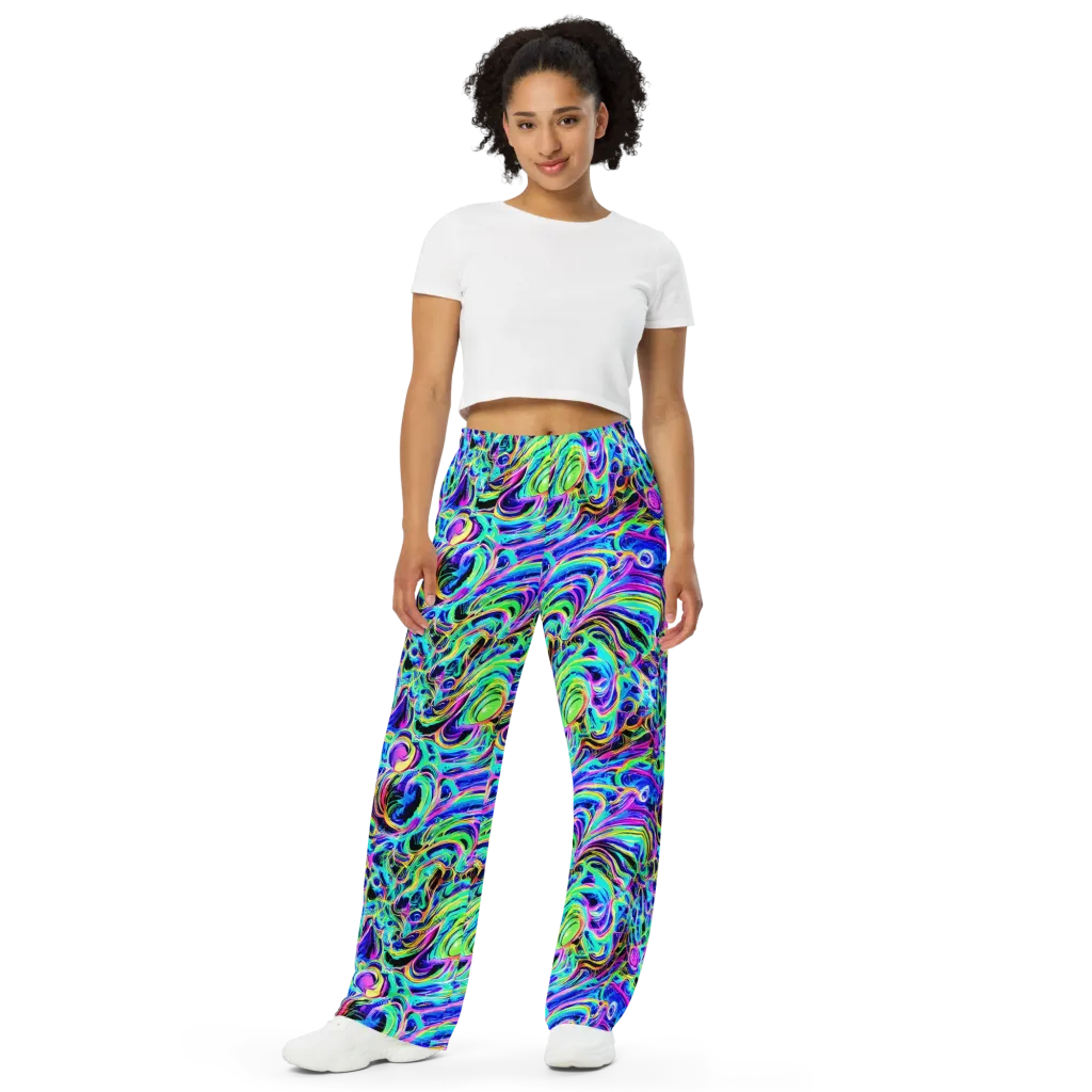 Acid Tidal on Wide-Leg Pants — Front