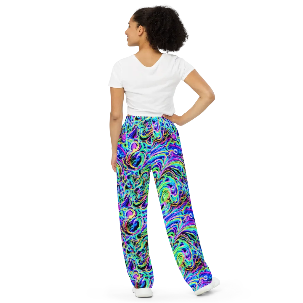 Acid Tidal on Wide-Leg Pants — Back