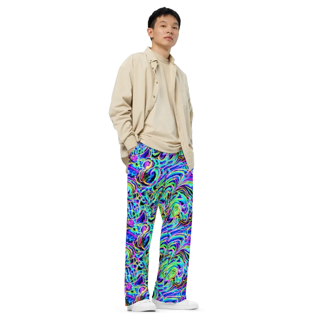 Acid Tidal on Wide-Leg Pants — Right Front