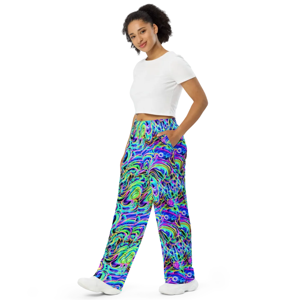 Acid Tidal on Wide-Leg Pants — Left Front