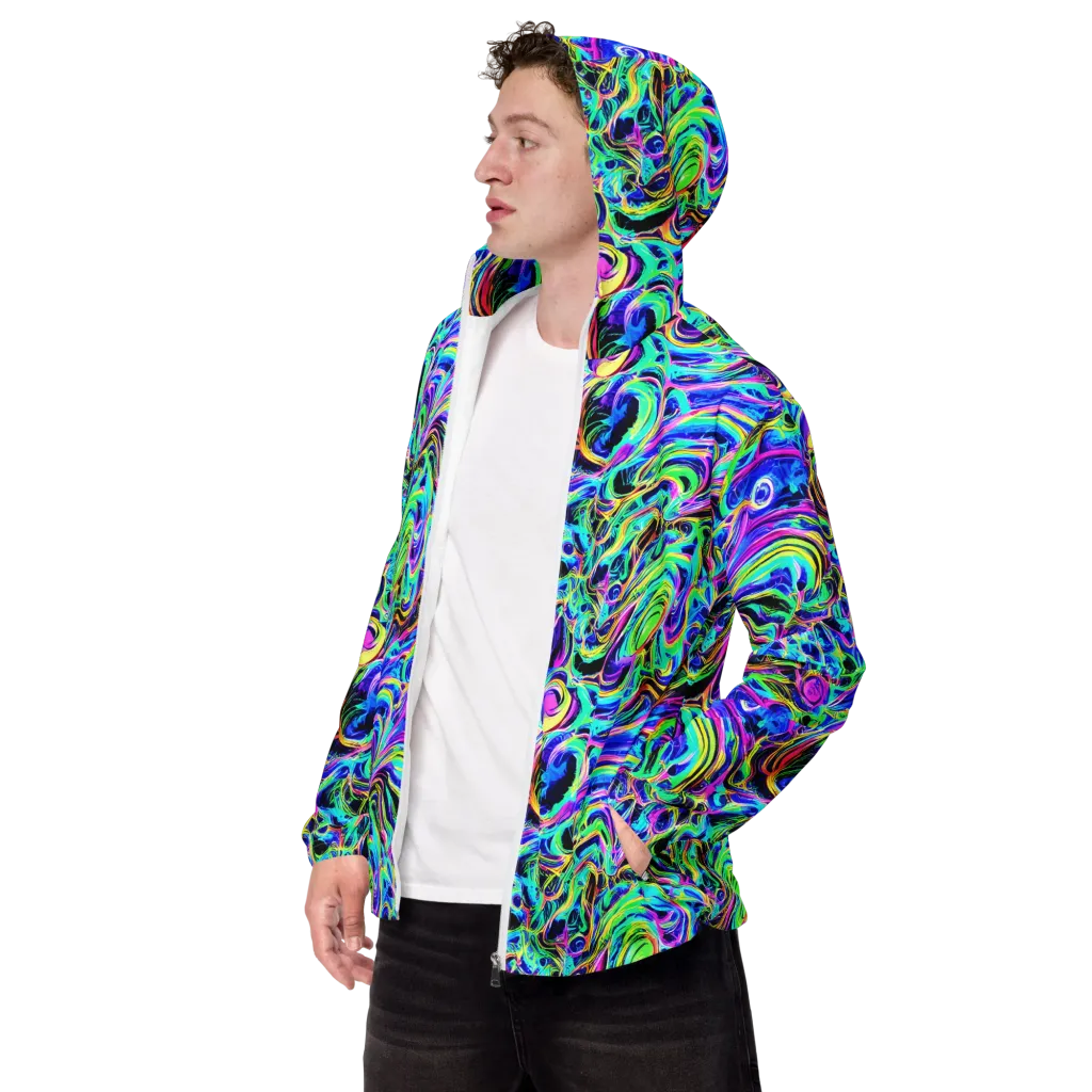 Acid Tidal on Men's Windbreaker — Left Front