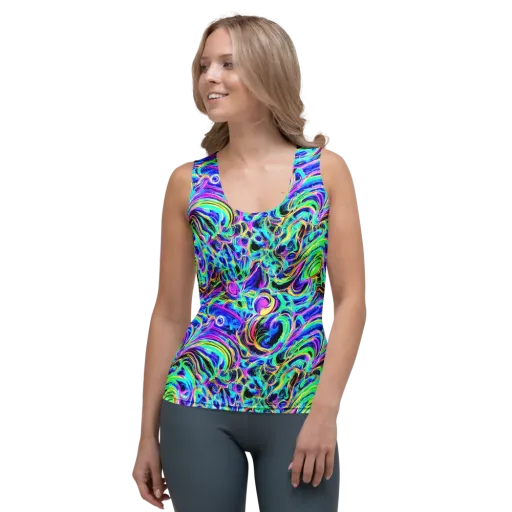 Acid Tidal on a Women's Tank Top