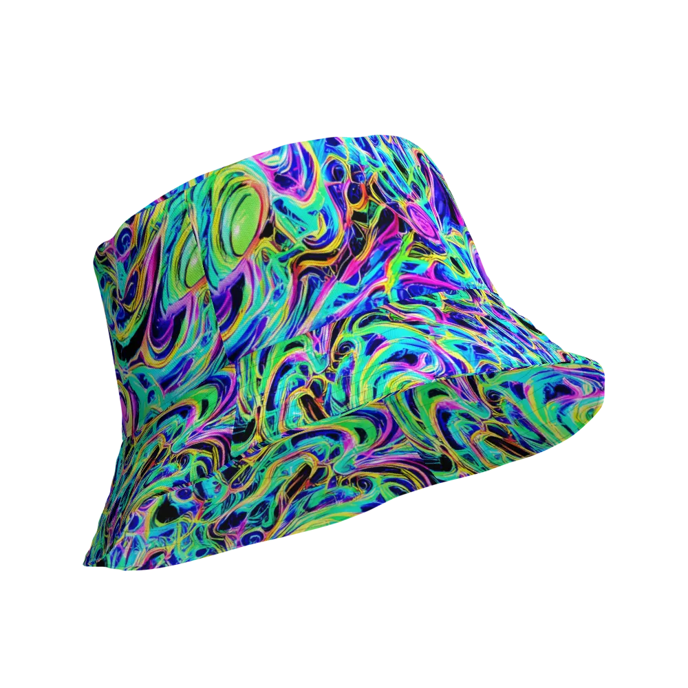 Acid Tidal on Reversible Bucket Hat — Product details Outside