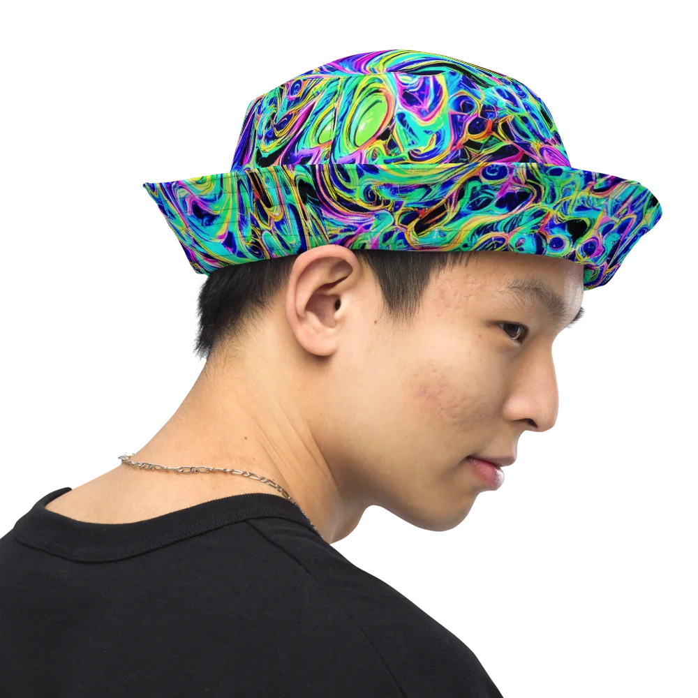 Acid Tidal on Reversible Bucket Hat — Right Outside