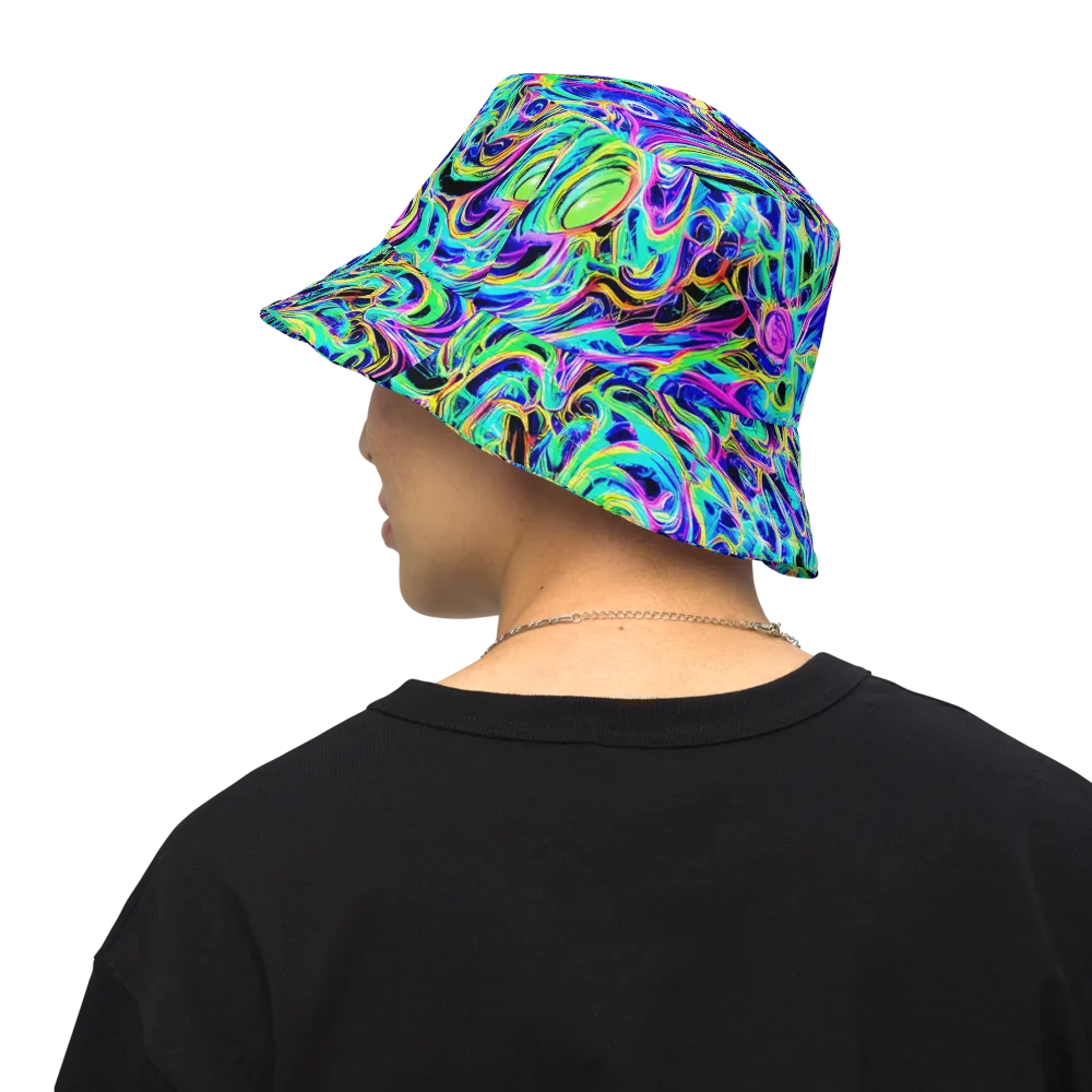 Acid Tidal on Reversible Bucket Hat — Back Inside