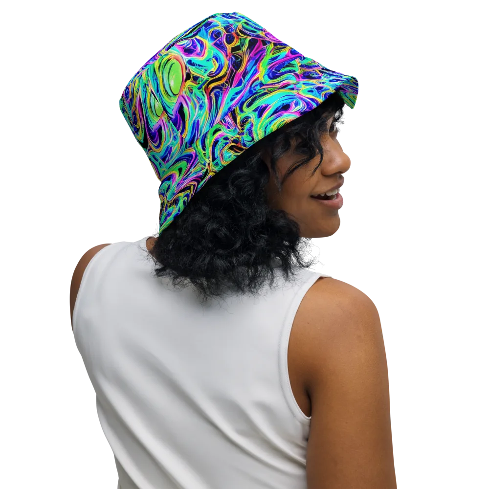 Acid Tidal on Reversible Bucket Hat — Right Outside