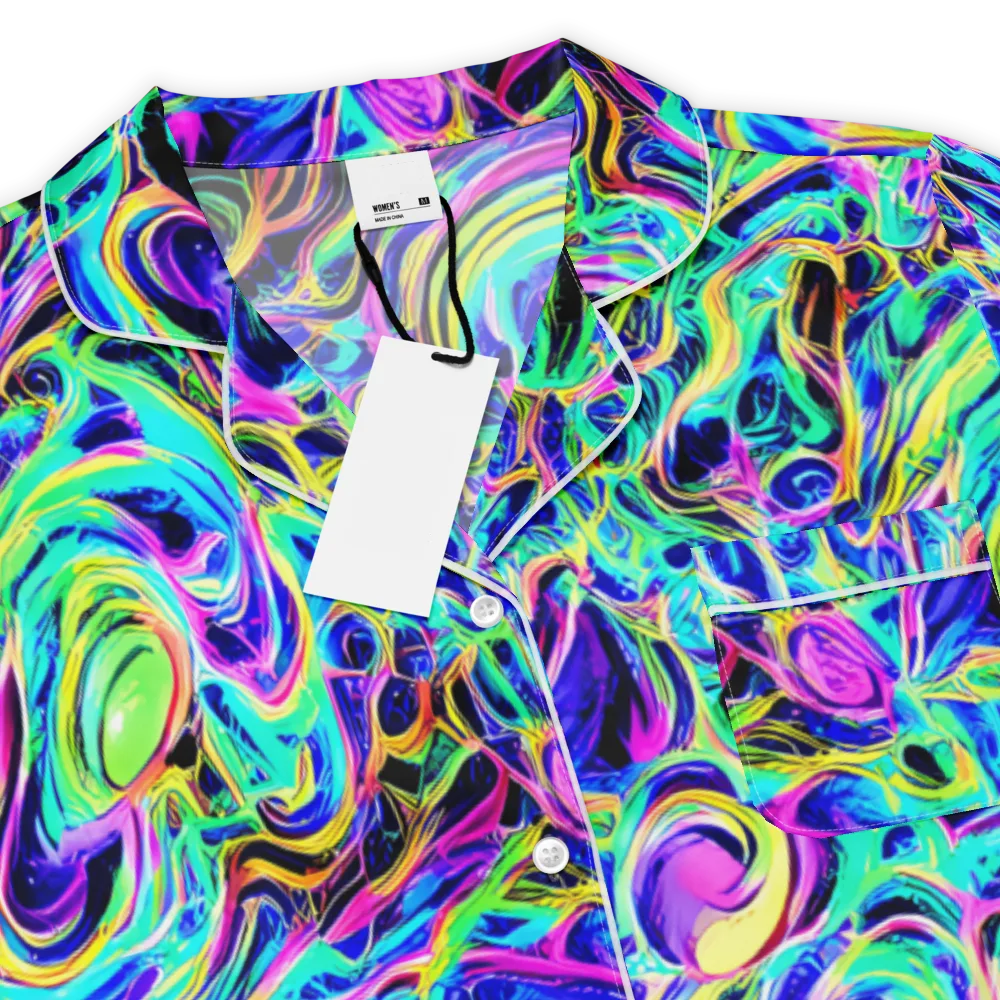 Acid Tidal on Women's Short Sleeve Pajama Top — Product details