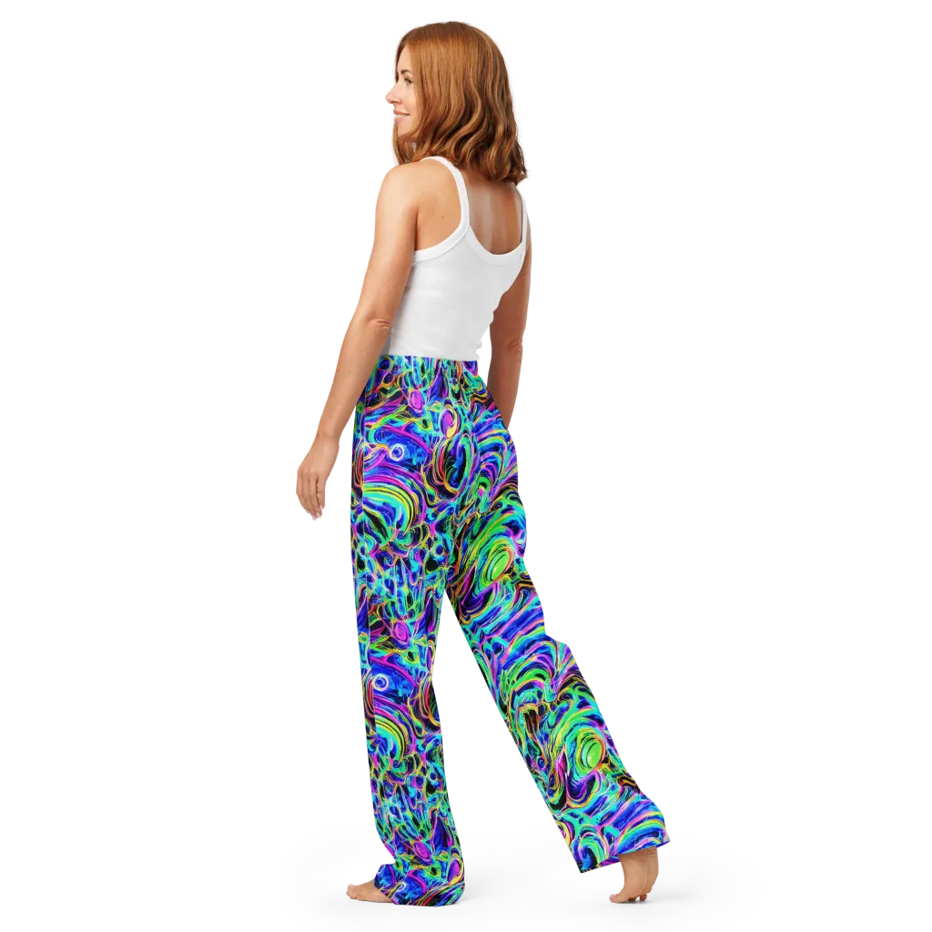 Acid Tidal on Women's Pajama Pants — Back