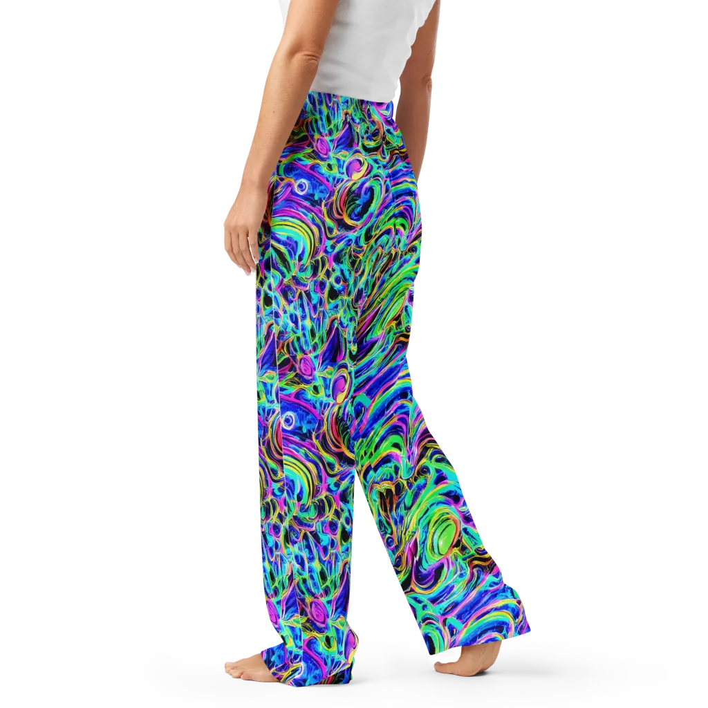 Acid Tidal on Women's Pajama Pants — Left