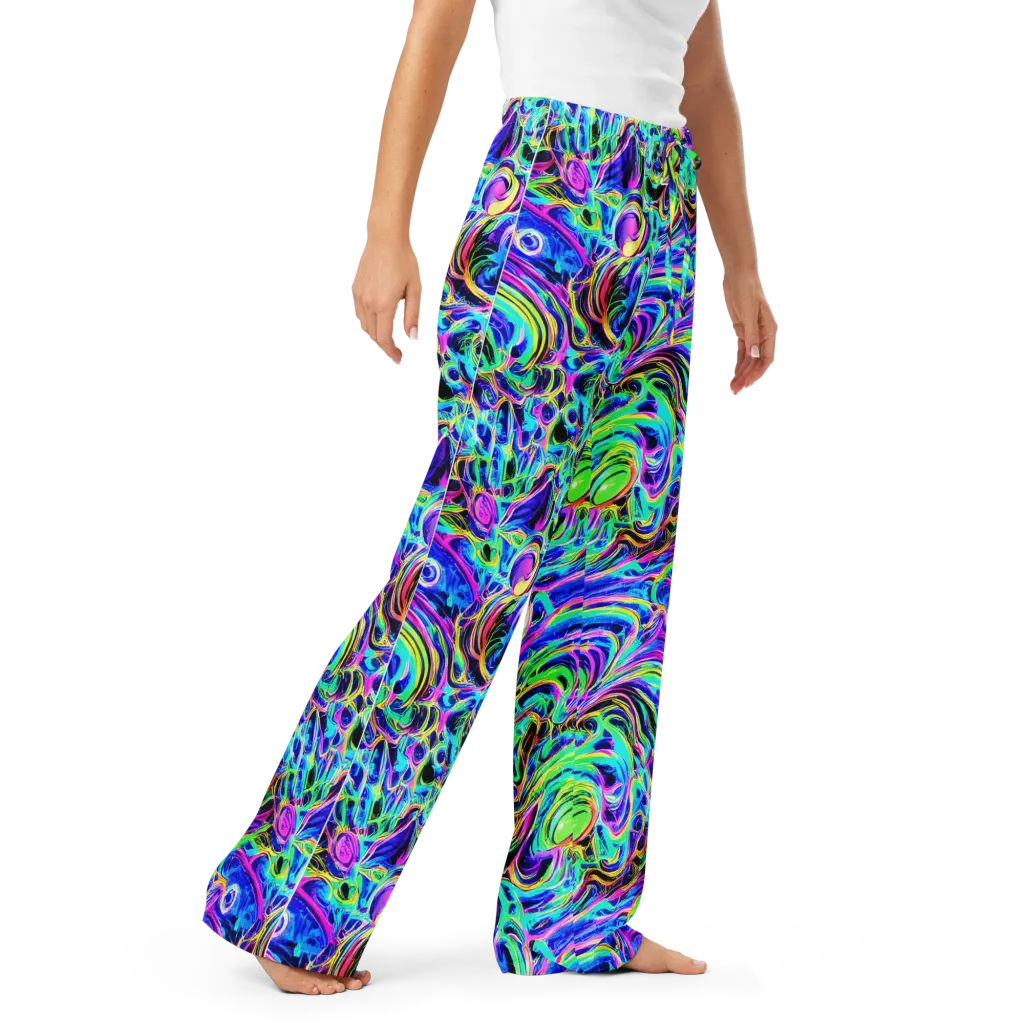 Acid Tidal on Women's Pajama Pants — Right Front