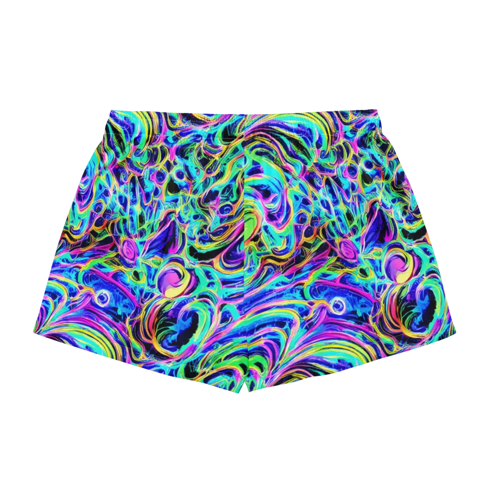 Acid Tidal on Women's Pajama Shorts — Back