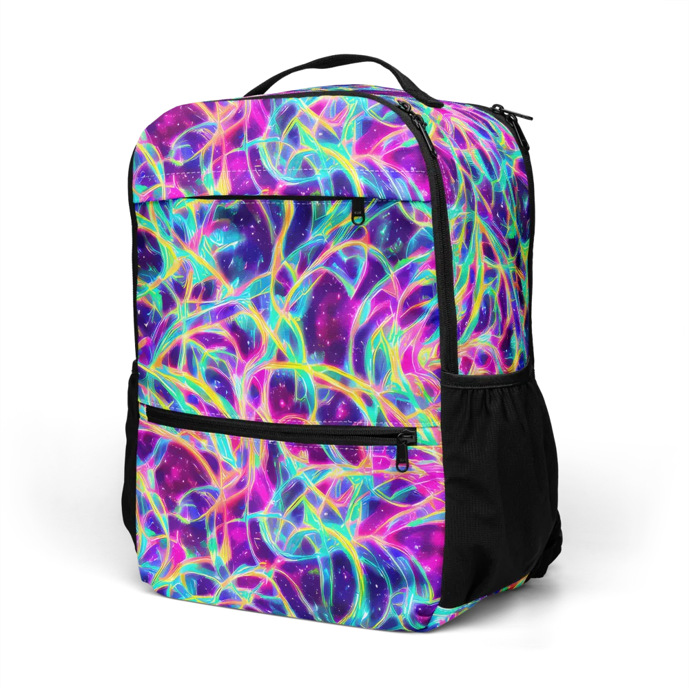 Electric Starweave on Utility Backpack — Left Front
