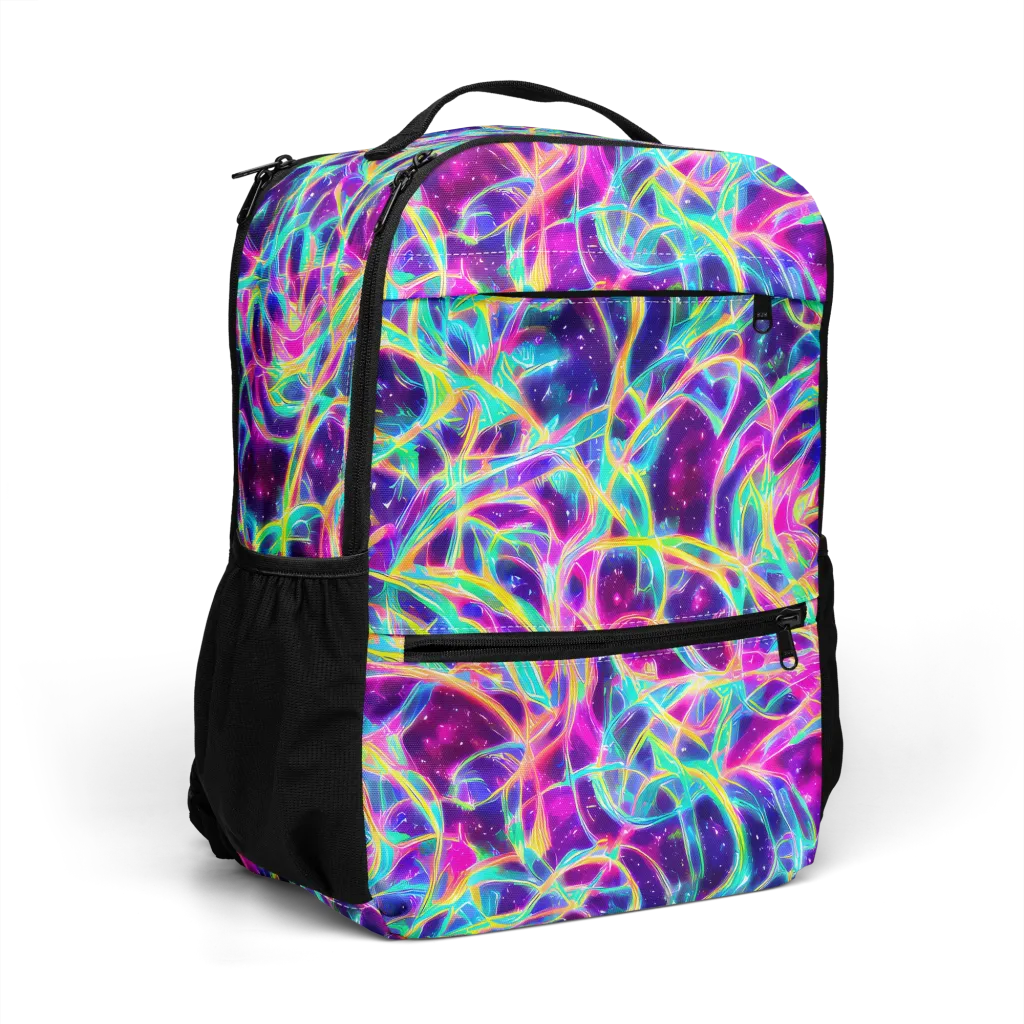 Electric Starweave on Utility Backpack — Right Front