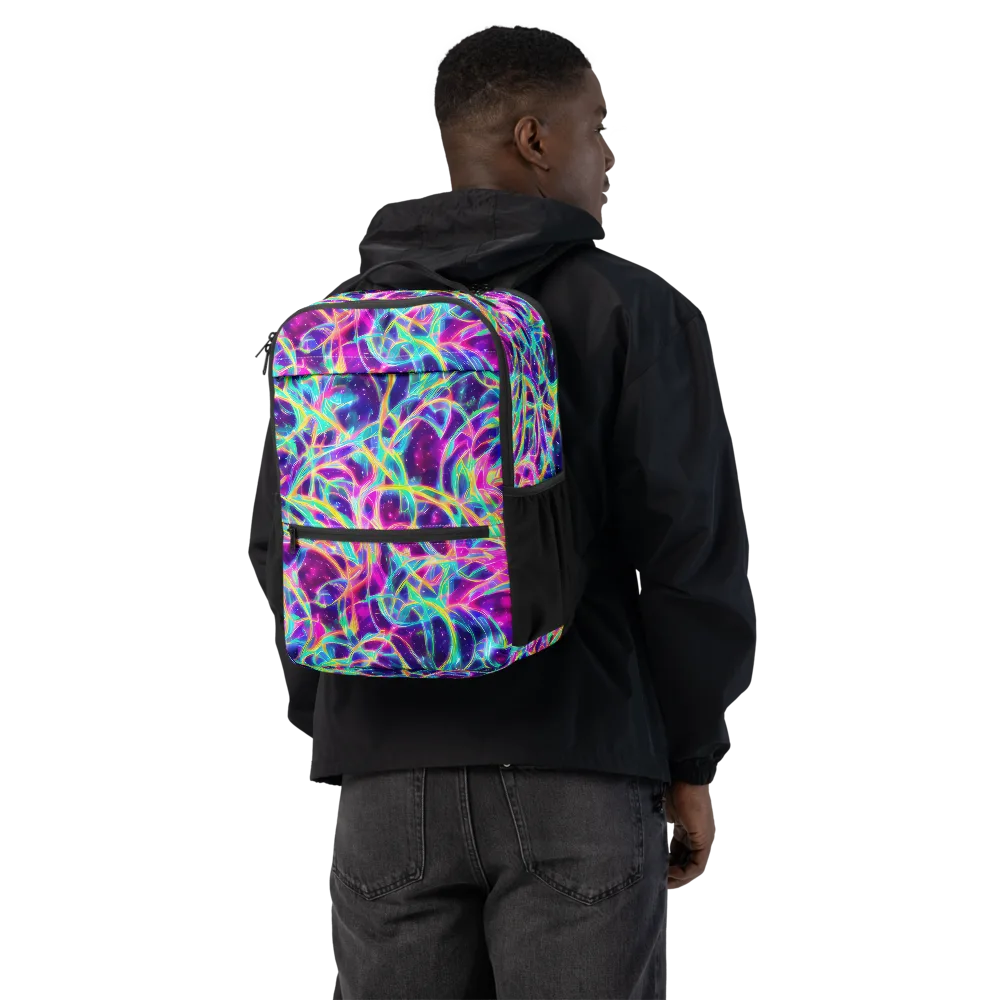 Electric Starweave on Utility Backpack — Back