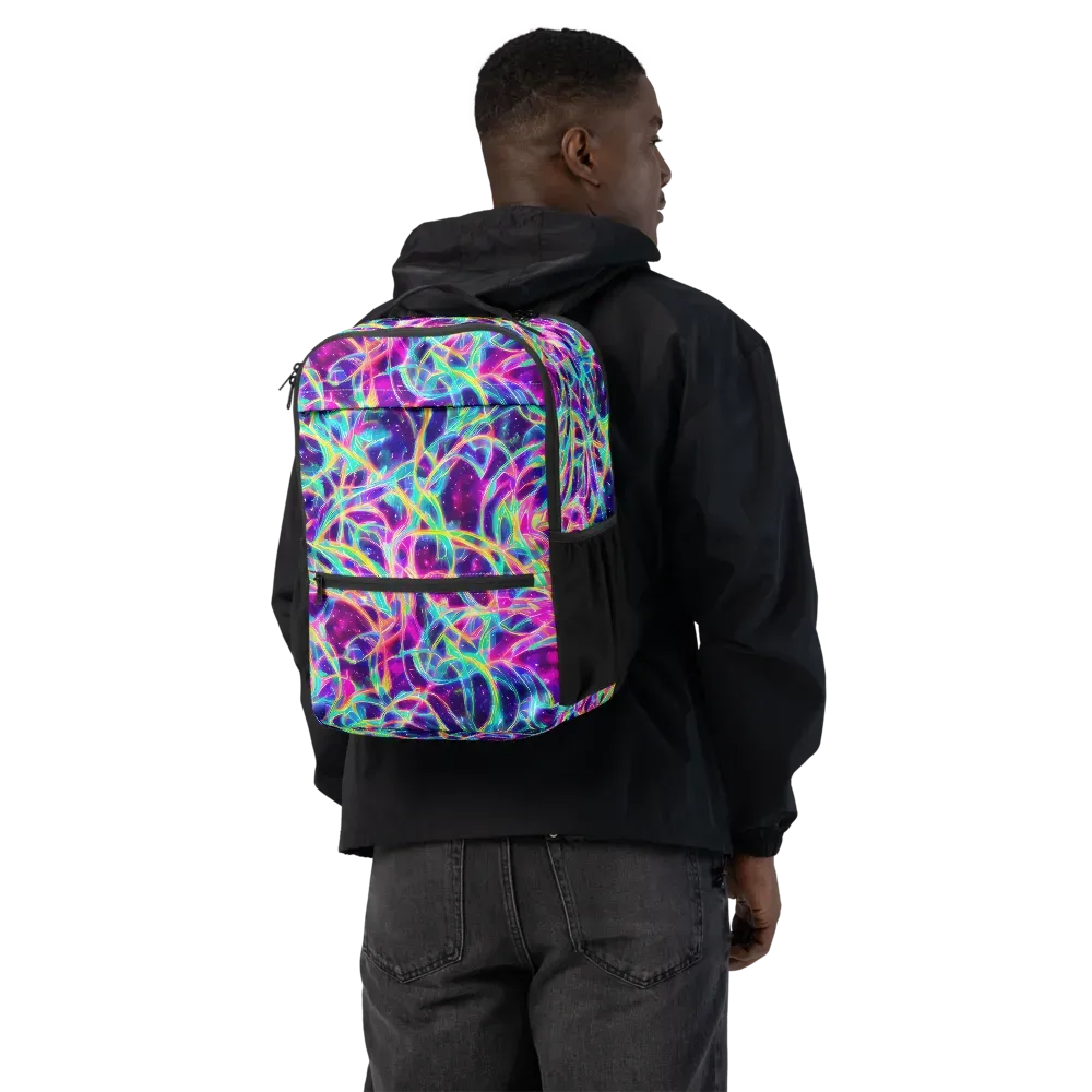 Electric Starweave on Utility Backpack — Back