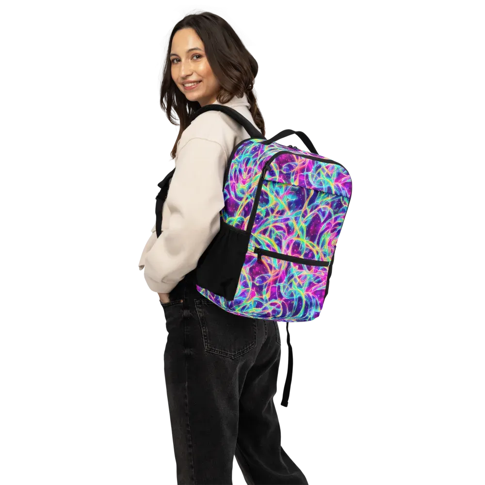 Electric Starweave on Utility Backpack — Back