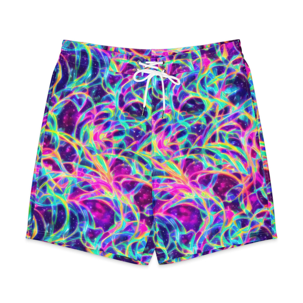 Electric Starweave on Men's Board Shorts — Front