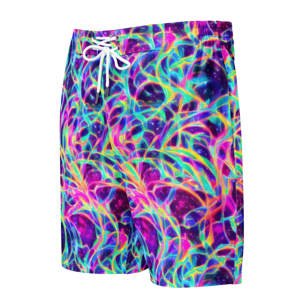 Electric Starweave on Men's Board Shorts — Front