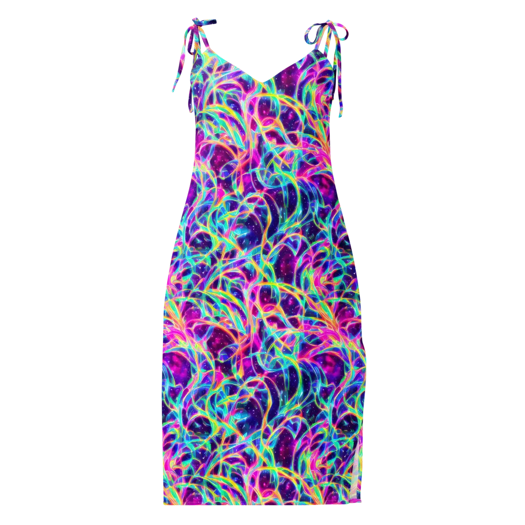 Electric Starweave on Slip Dress — Front