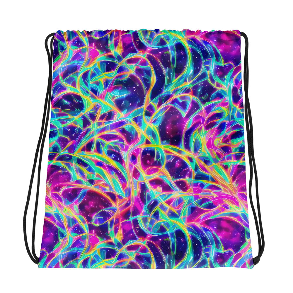 Electric Starweave on Drawstring Bag — Photo