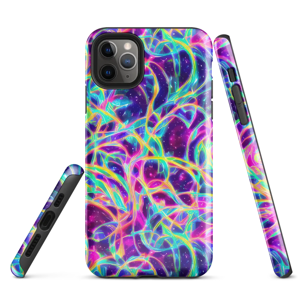 Electric Starweave on Tough Case for iPhone® — Front