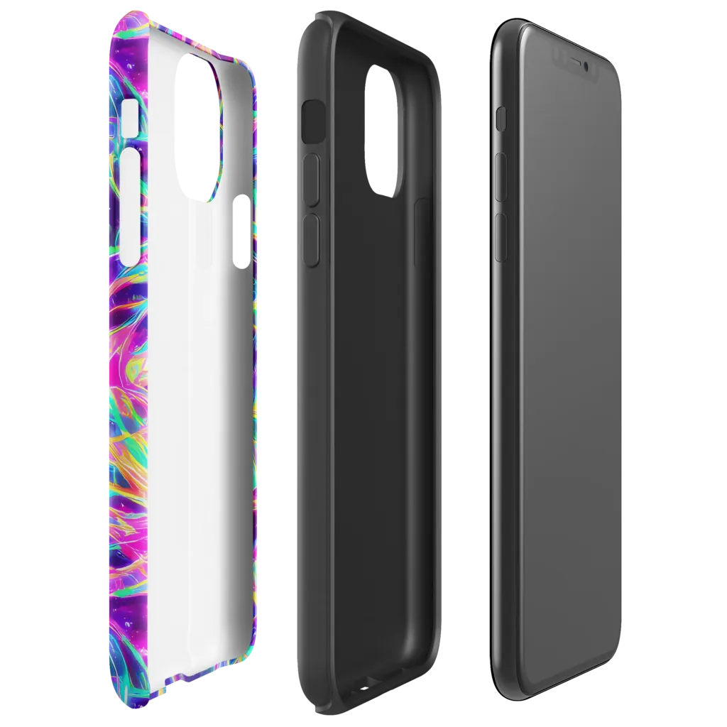 Electric Starweave on Tough Case for iPhone® — Right