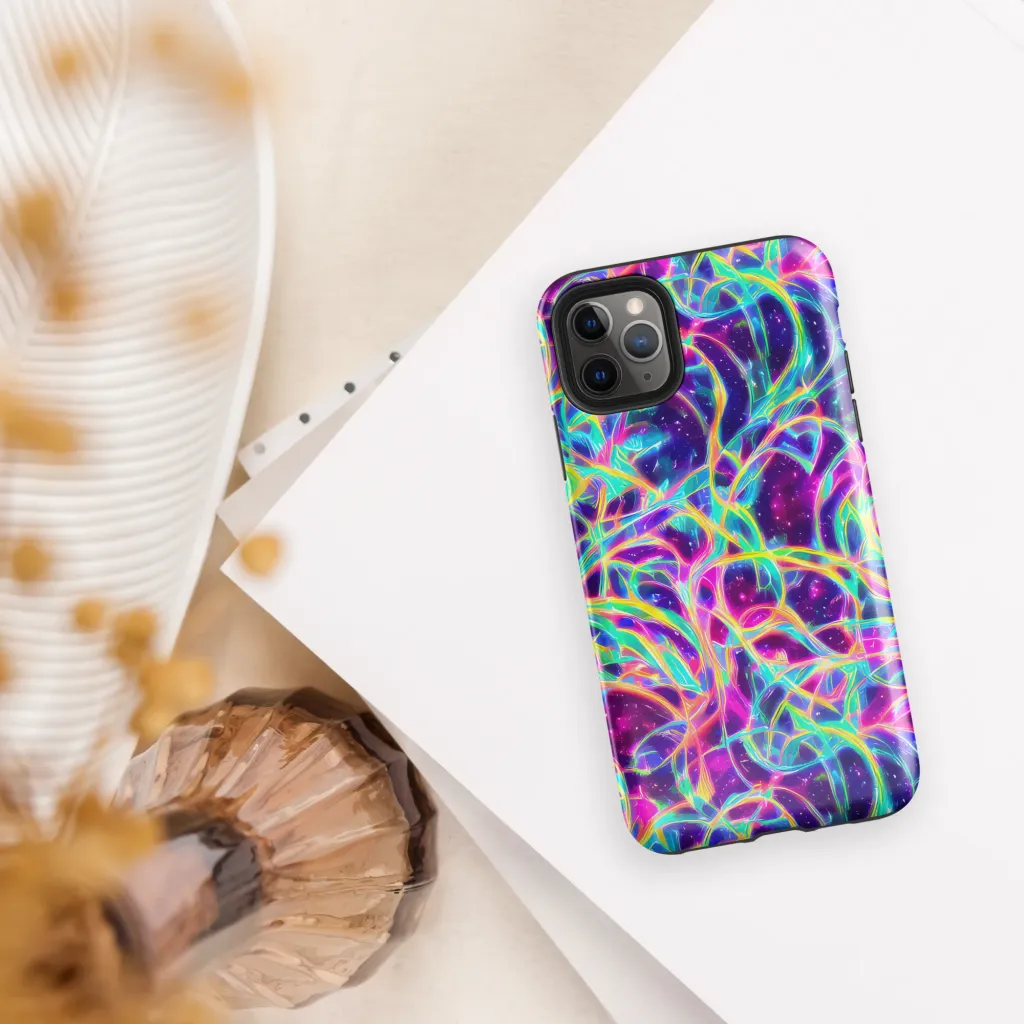 Electric Starweave on Tough Case for iPhone® — Front