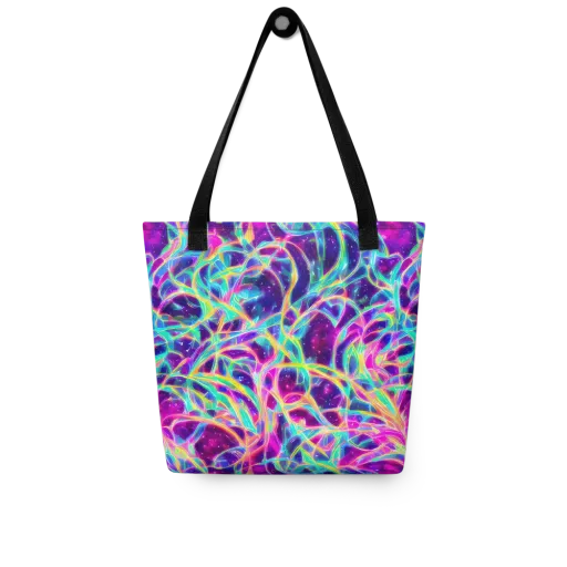 Electric Starweave on a Tote Bag