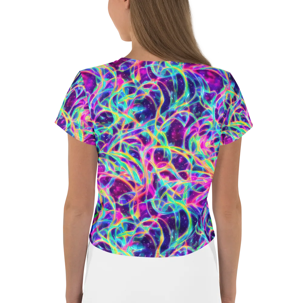 Electric Starweave on Crop Tee — Back