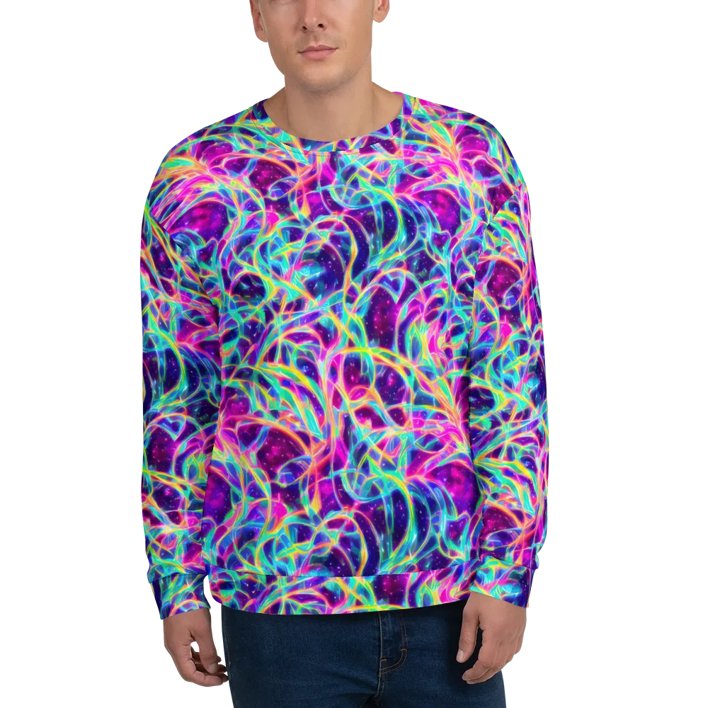 Electric Starweave on Sweatshirt — Front