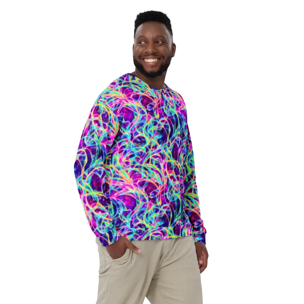 Electric Starweave on Sweatshirt — Front