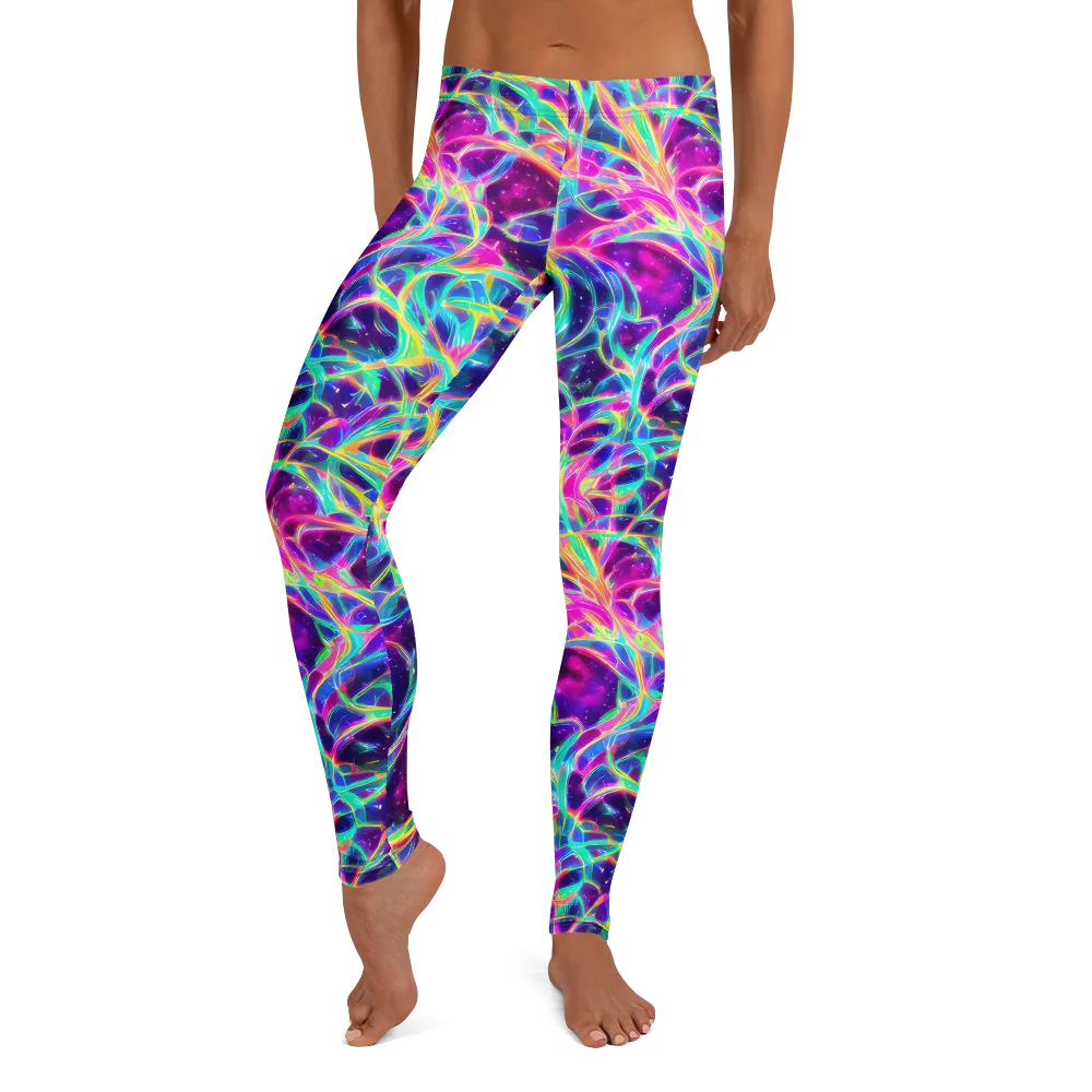 Electric Starweave on Leggings — Front