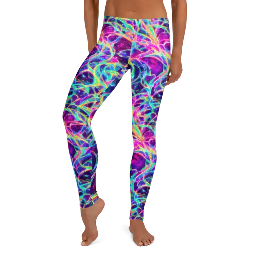 Electric Starweave on a Leggings