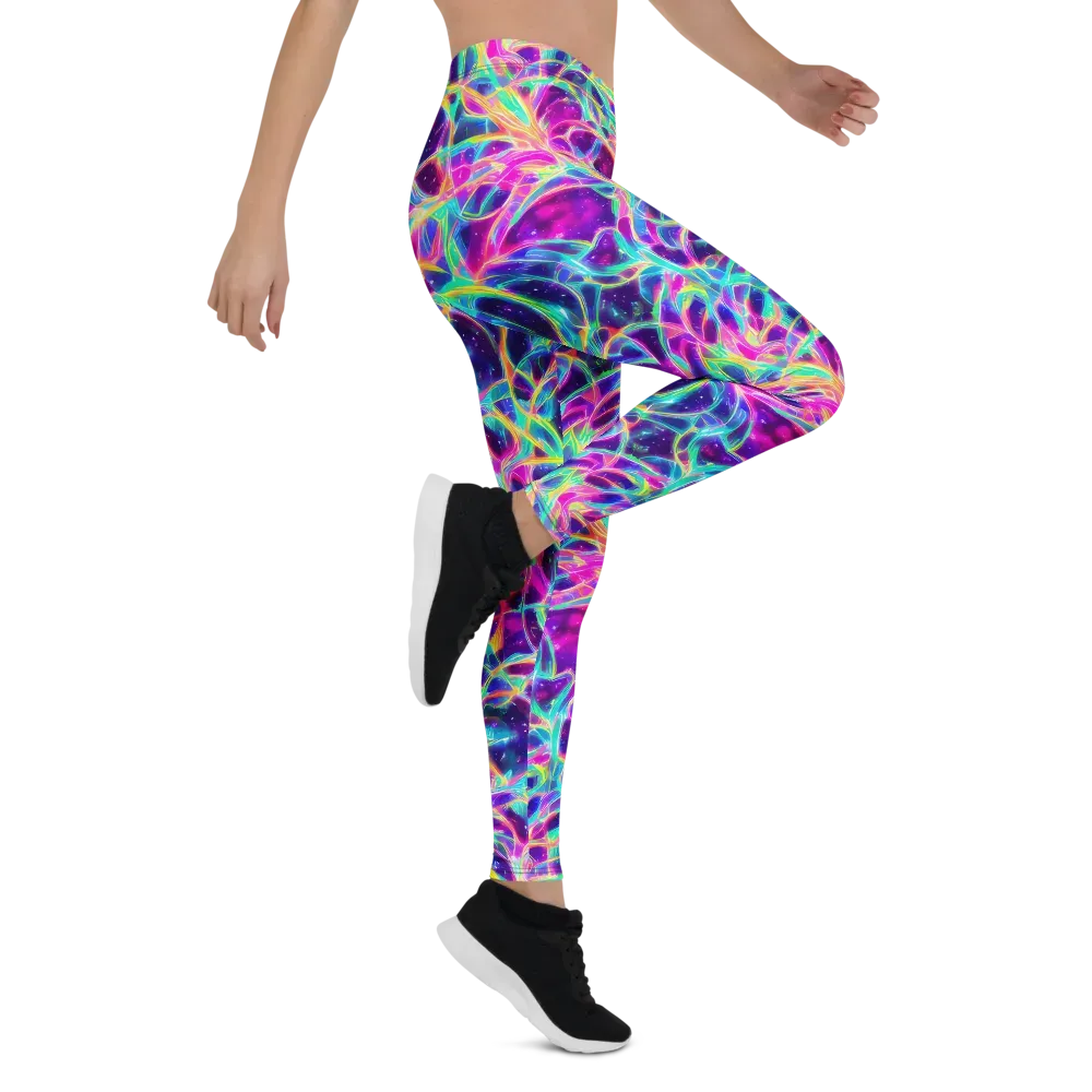 Electric Starweave on Leggings — Right