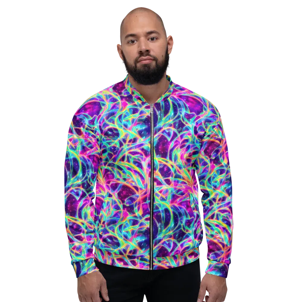 Electric Starweave on Bomber Jacket — Front