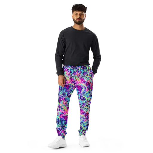 Electric Starweave on a Men's Joggers